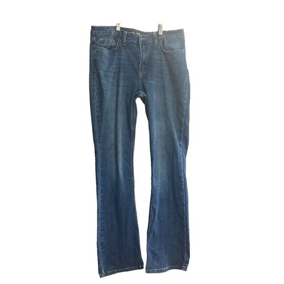 LEE Women’s Boot Cut Mid Rise Jeans Size 10 Long Blue - Picture 1 of 11